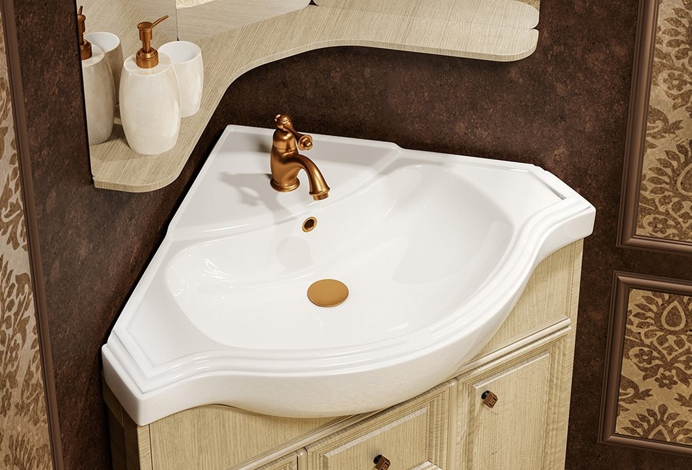 Мебельная раковина Бриклаер Kirovit Классик угловая 4640021063071 - 2