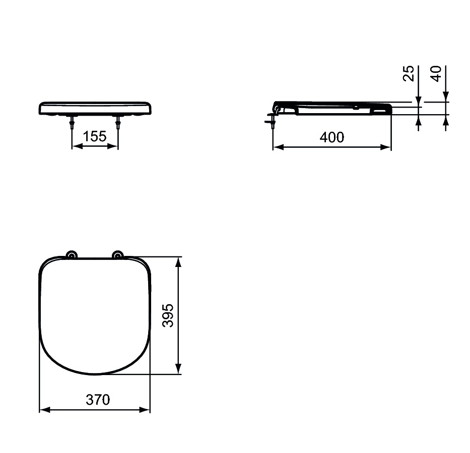 Крышка-сиденье Ideal Standard Tempo белый  T679801 - 3
