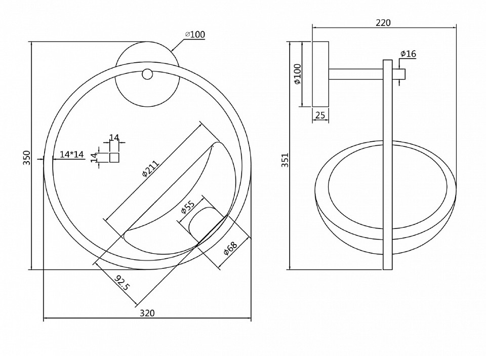 Бра Maytoni Lunare MOD327WL-L5BS3K1 - 4