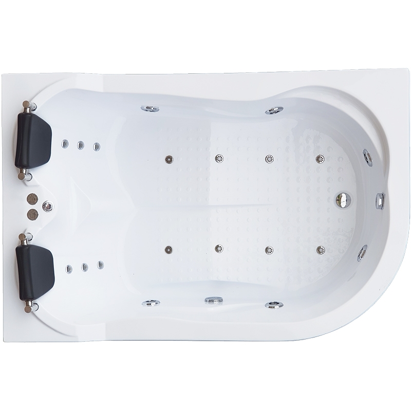 Ванна акриловая Royal Bath Norway De Luxe 180х120 L с гидромассажем белый RB331100DL-L - 0