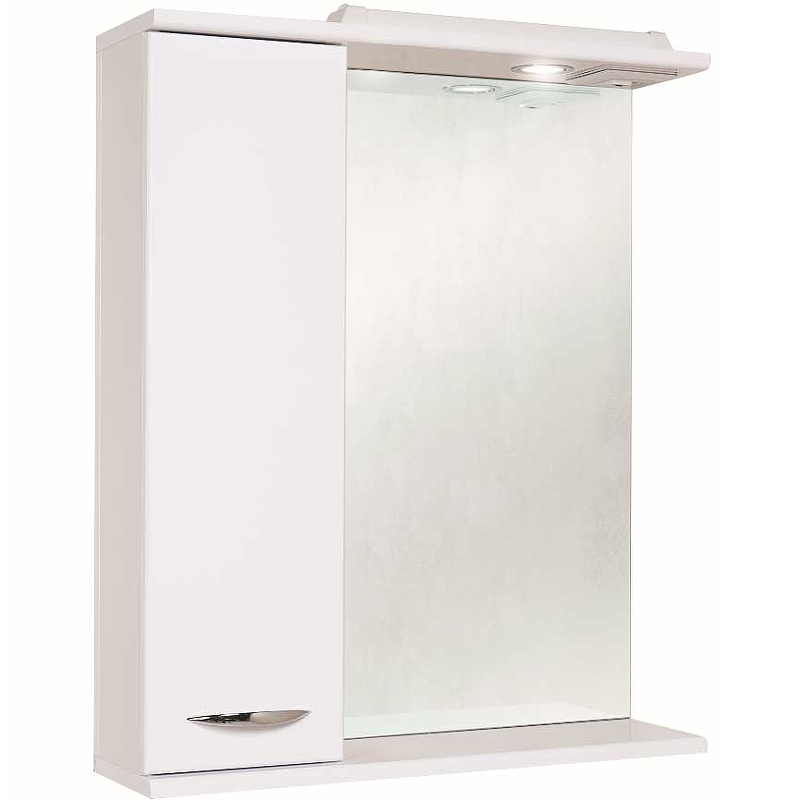 Зеркало-шкаф Onika Ника 60 L с подсветкой, белый  206015 - 0