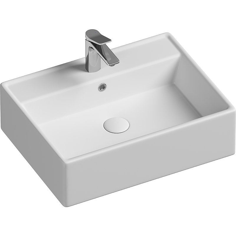 Раковина накладная Ceramica Nova Element 59х45 белая CN6046 - 0