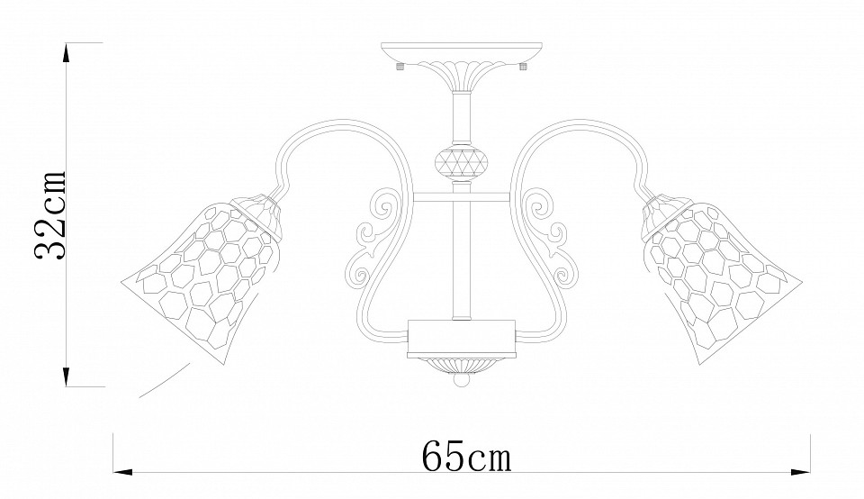 Люстра на штанге Arte Lamp Nicole A2702PL-8AB - 1