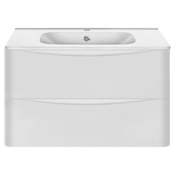 Тумба с раковиной Vincea Paola 80 белая - 0