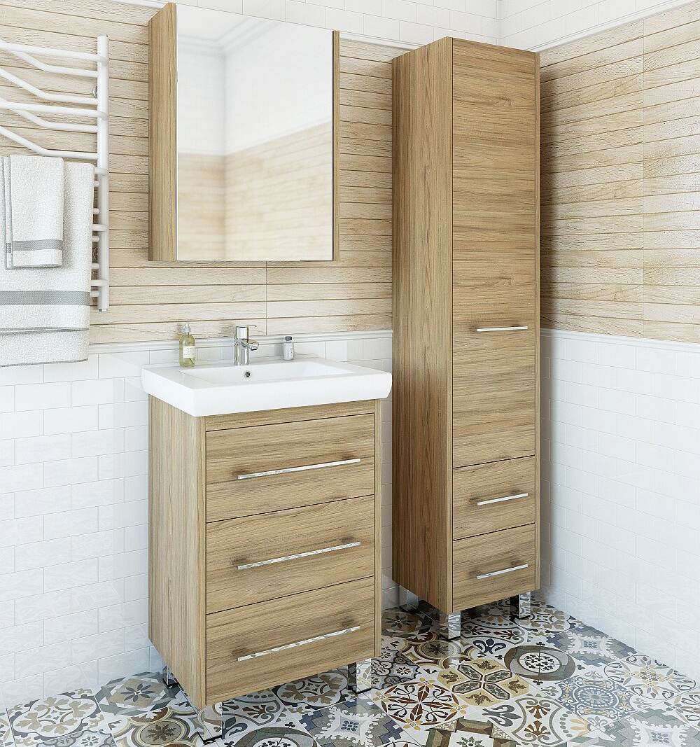 Тумба для комплекта Sanflor Ларго 60 вяз швейцарский C0002106 - 1