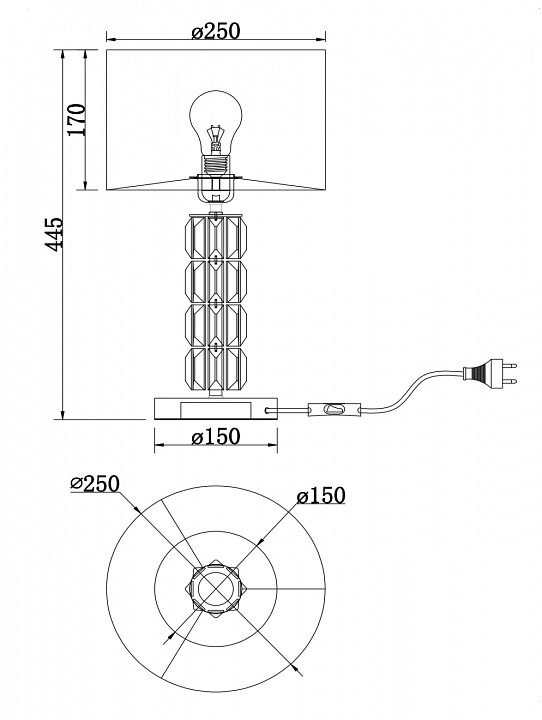 Настольная лампа Maytoni Talento DIA008TL-01CH - 3