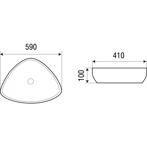 Раковина накладная Weltwasser WW ELBACH 1131 59 белый  10000003849 - 1