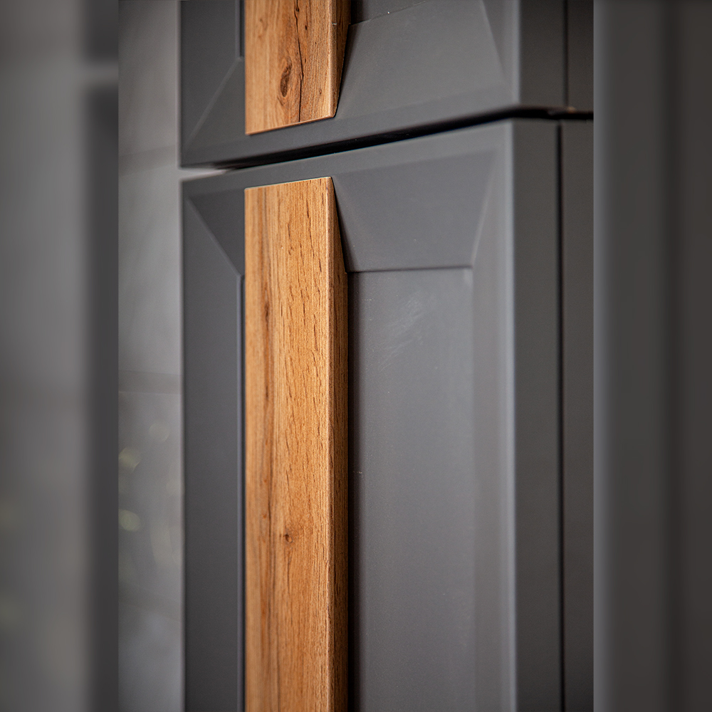 Шкаф Бриклаер Берлин 90 серый оникс  4627125416170 - 2