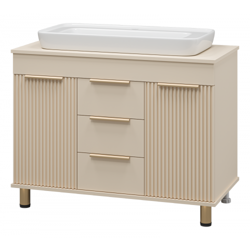 Тумба под раковину Brevita Enfida 100х65 бежевый  ENF-06100-0243Я - 1