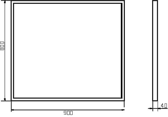 Зеркало Comforty Бредфорд 90 черное 00004147988 - 4