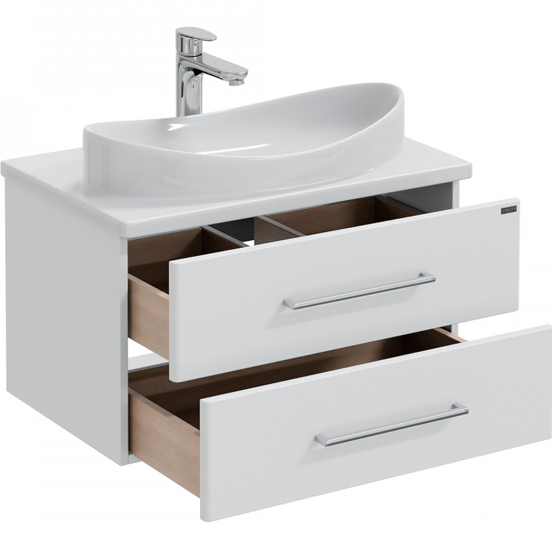 Тумба с раковиной подвесная Санта Вегас 70 белый - 4