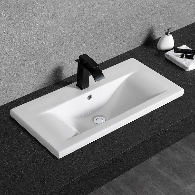 Раковина встраиваемая CeramaLux N 81.5 см белый  9393-80 - 3