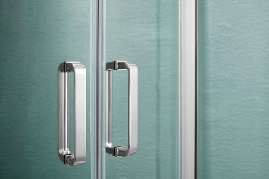 AQ ARI KV 09020CH Душевой уголок квадратный, двери раздвижные 900x900x2000 профиль хром, стекло прозрачное - 7