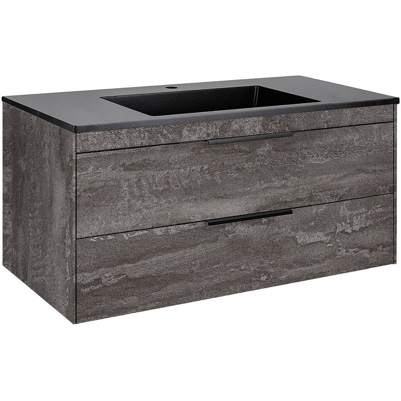 Тумба под раковину Vincea Chiara 100 серый VMC-2C2100GS - 4