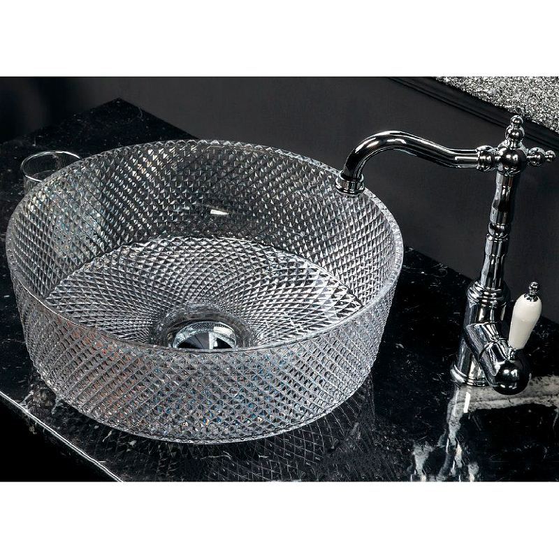 Раковина накладная Armadi Art NeoArt 39 серебро 817-S - 1