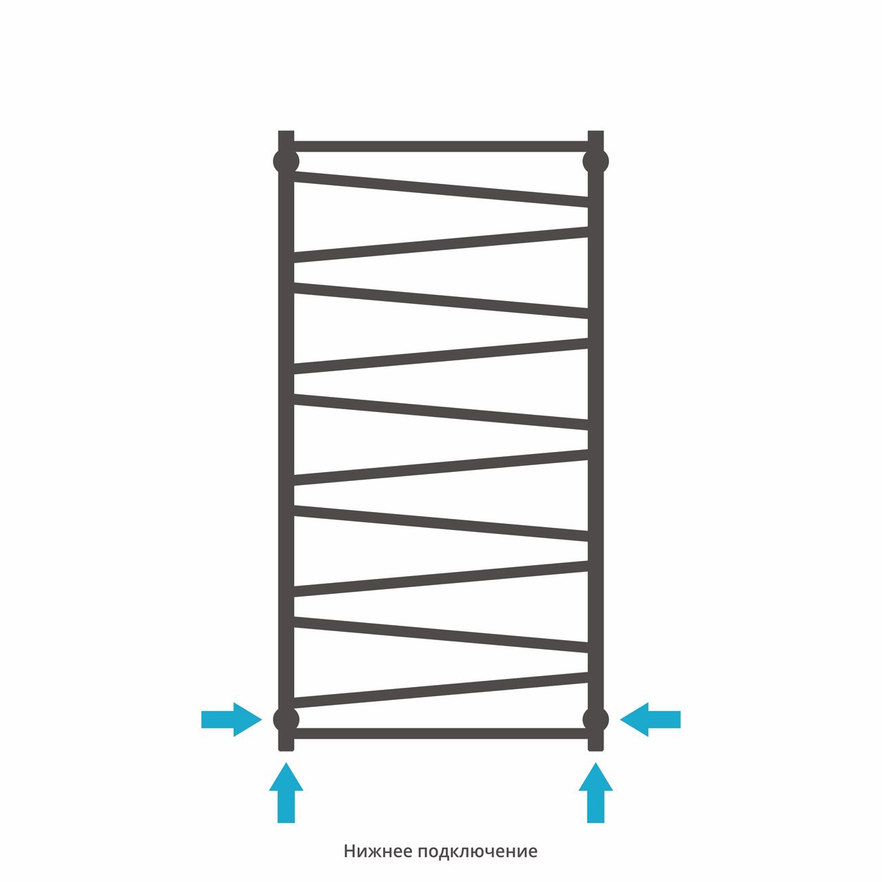 Полотенцесушитель водяной ДР Сирокко 1200х600 (Без покрытия) 00-0253-1260 - 3