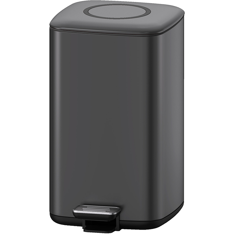 Ведро для мусора WeltWasser WW WALLY TG  9L матовый серый  10000006134 - 0