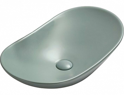 Раковина накладная CeramaLux NC 61.5 см зеленый матовый  7811AMLG-6 - 0