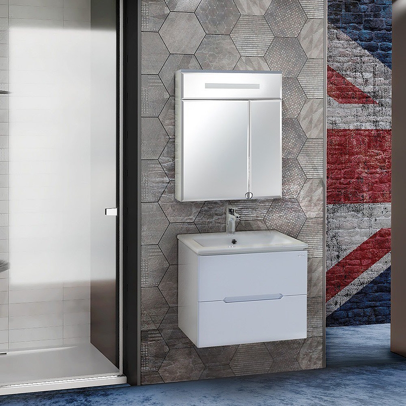 Зеркало-шкаф Onika Сигма 60 с подсветкой белый 206034 - 1