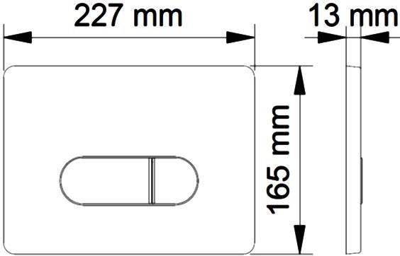 Система инсталляции для унитазов Berges Wasserhaus Novum D7 с кнопкой смыва хром 040237 - 5