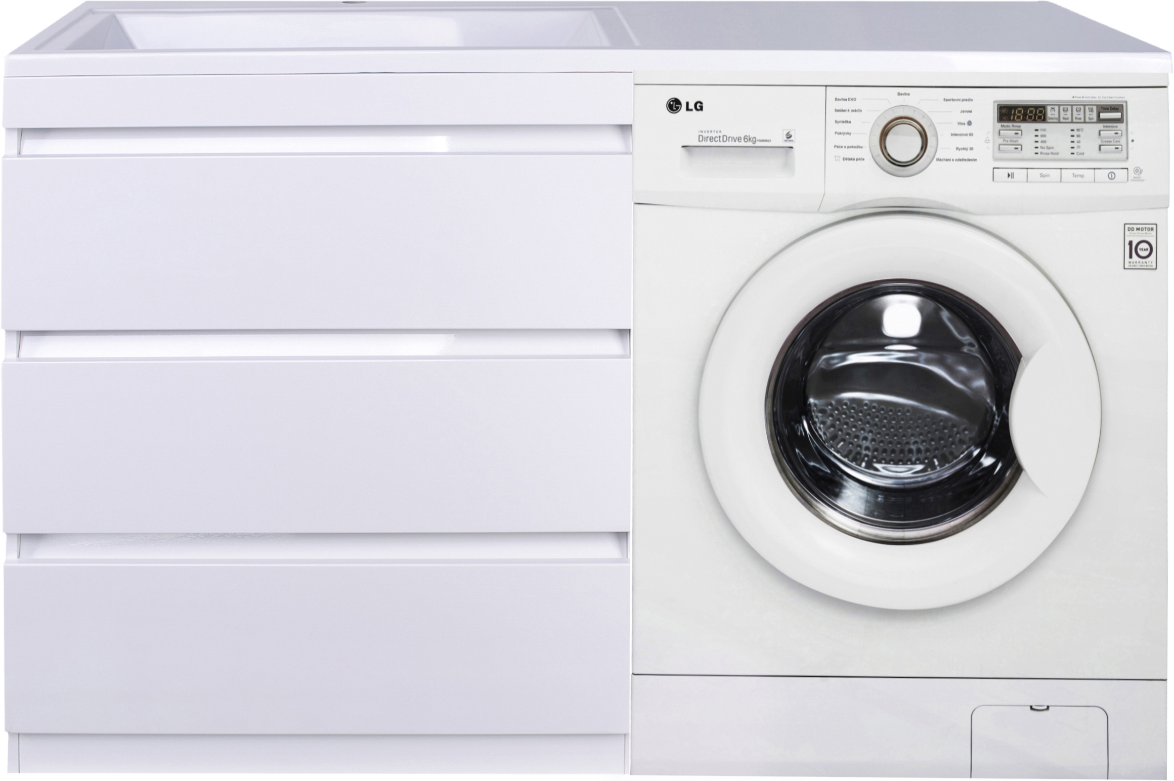 Тумба для комплекта Style Line Даллас 140 люкс, белая СС-00002221 - 1