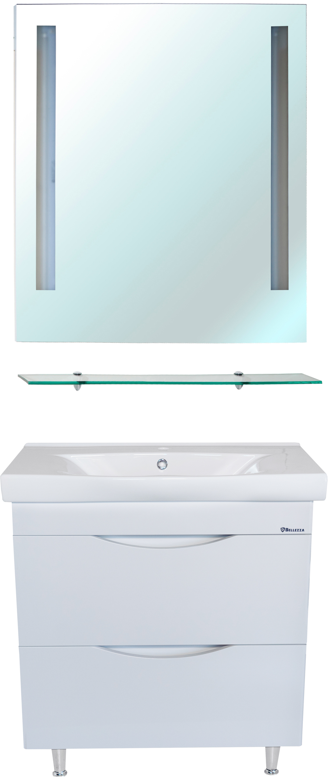 Тумба для комплекта Bellezza Санриса 80 напольная, белая 4630113660011 - 1