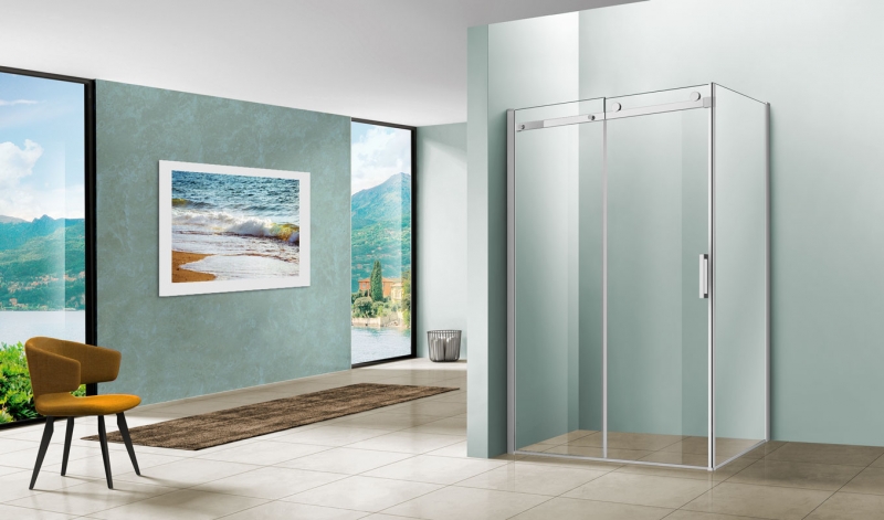 Душевой уголок Vincea Como 140х90 хром стекло прозрачное VSR-1C9014CL - 1