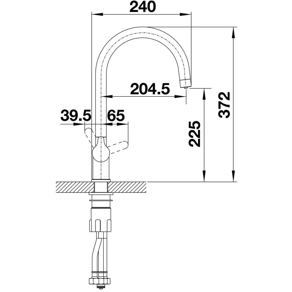 Смеситель Blanco Trima антрацит для кухни 526264 - 2