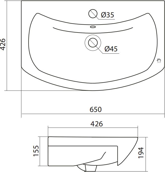 Мебельная раковина Santek Балтика 65 1.WH20.7.775 - 7