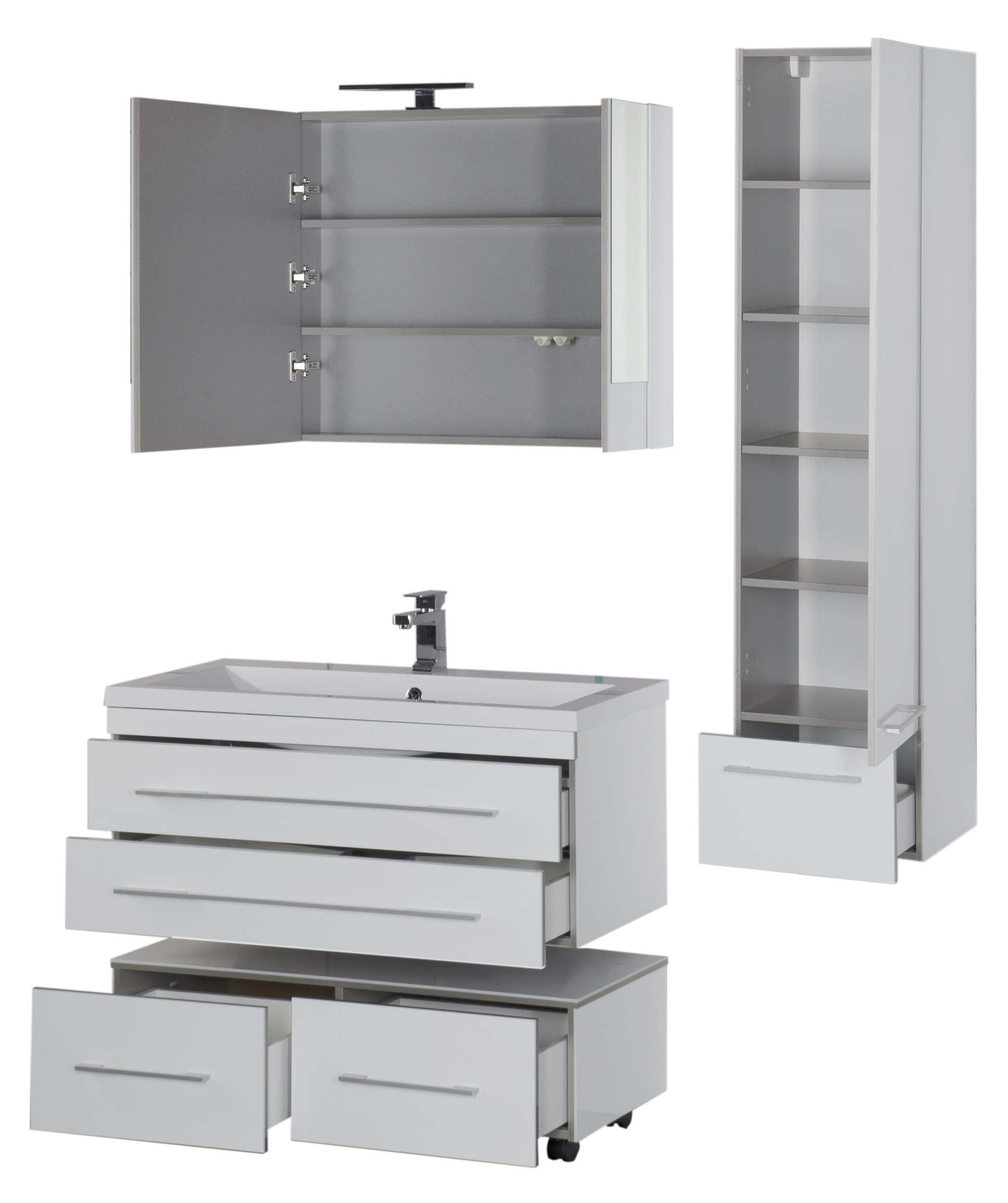 Шкаф-пенал Aquanet Верона R белый 176672 - 11