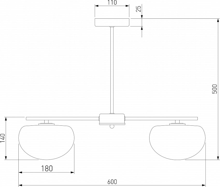 Люстра на штанге Eurosvet Like 30190/3 латунь - 4