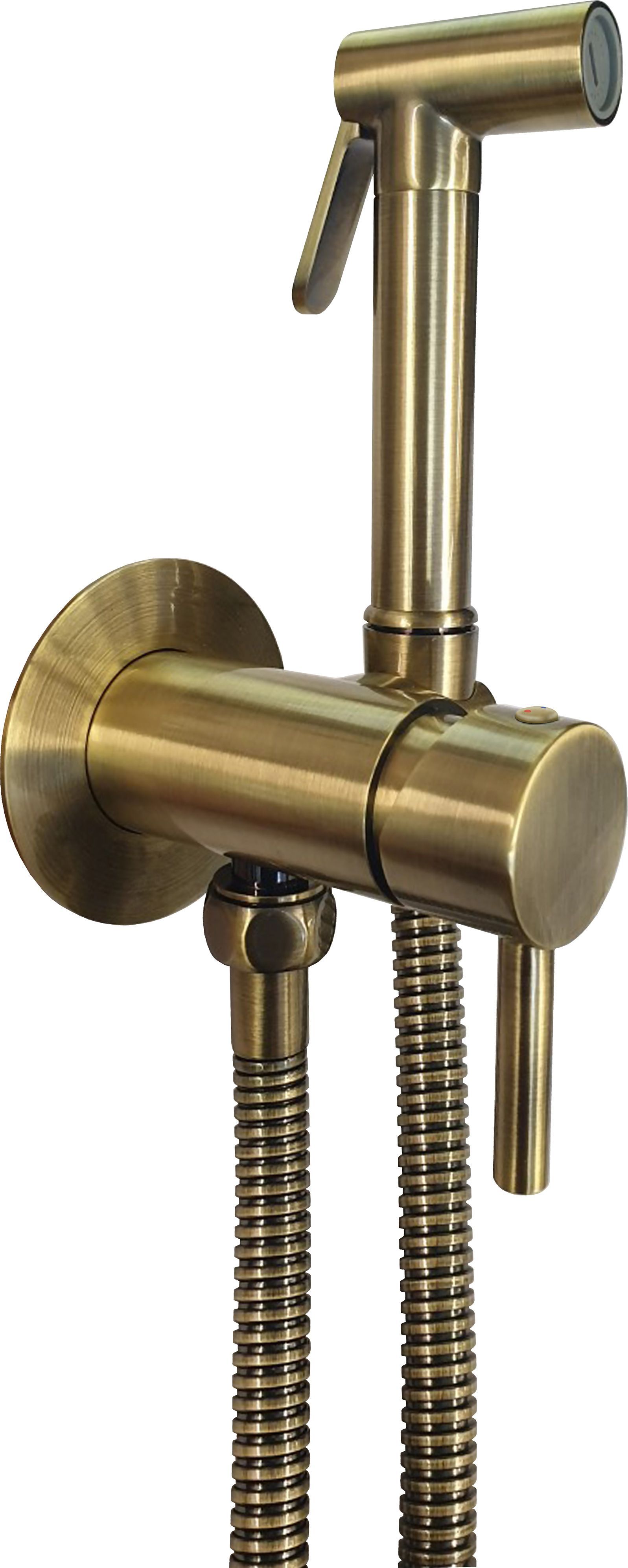 Гигиенический душ Paffoni Tweet Round ZDUP110BR со смесителем, С ВНУТРЕННЕЙ ЧАСТЬЮ - 0