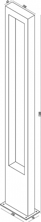 Наземный высокий светильник Maytoni Bonn O425FL-L20GF - 1