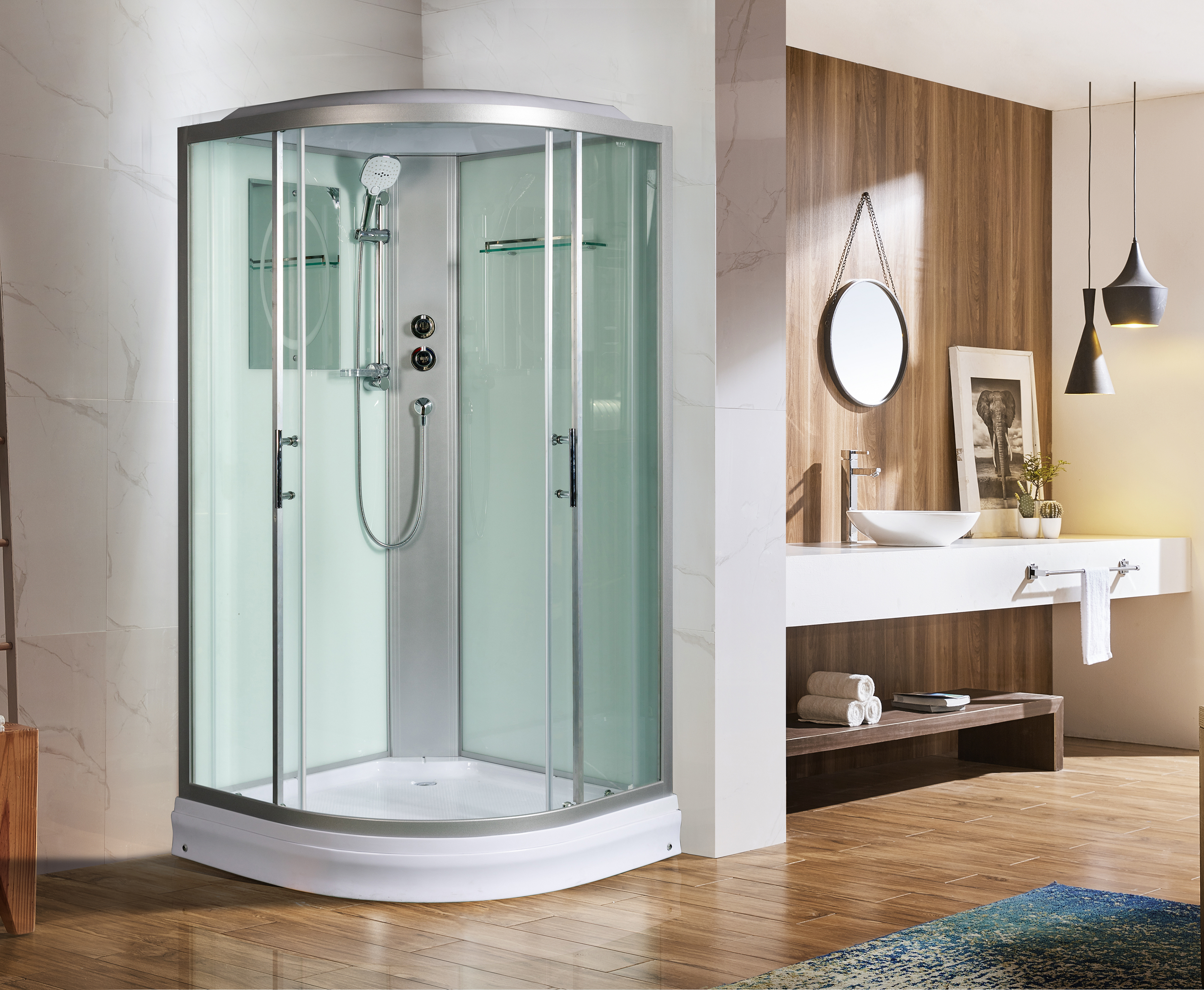 Душевая кабина Weltwasser WW500 WERRA 902 90х90 хром  10000003226 - 2