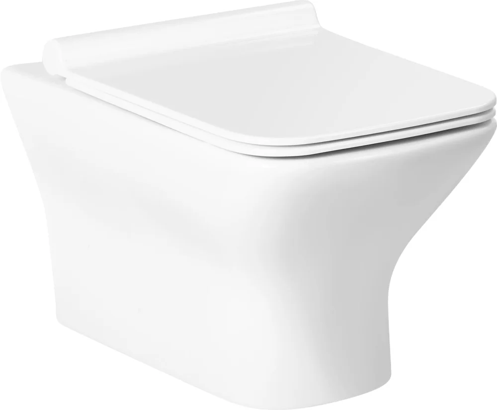 Унитаз подвесной BelBagno Romano с крышкой белый - 0