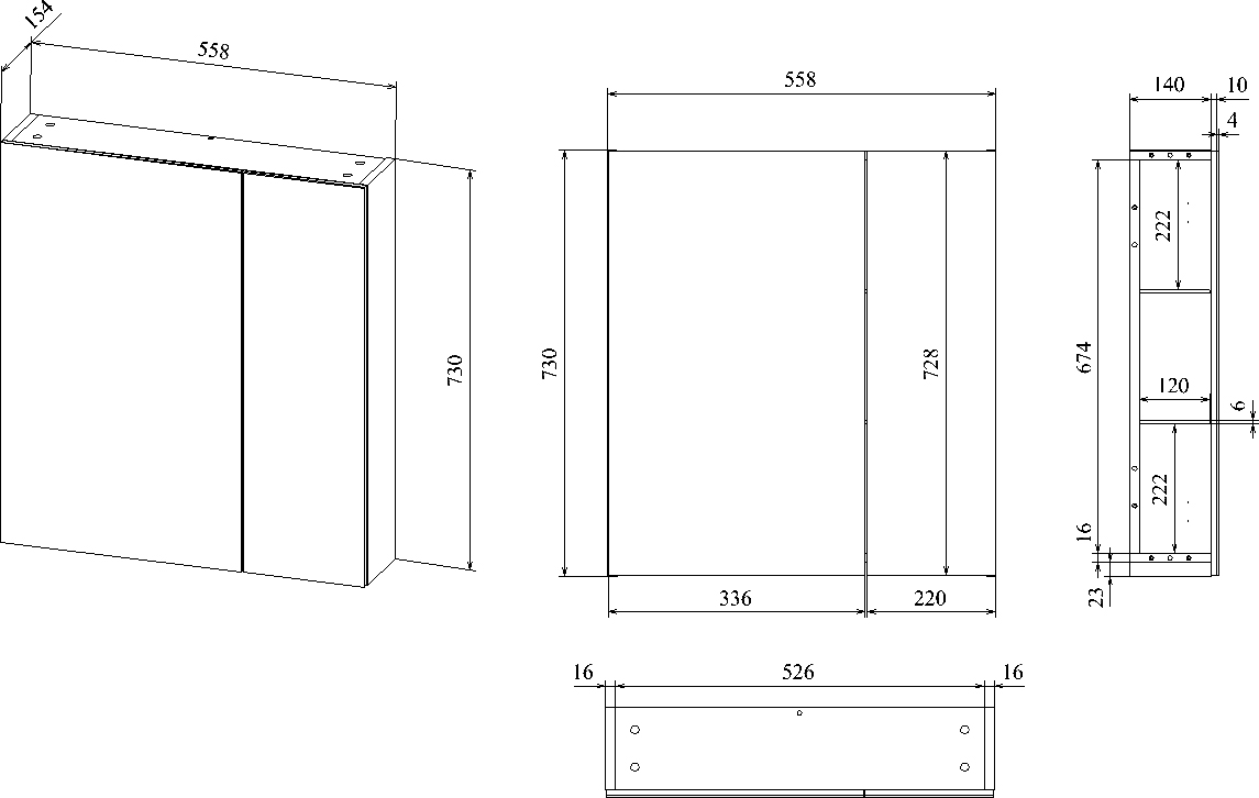 Мебель для ванной STWORKI Копенгаген 60 белая 467206 - 9