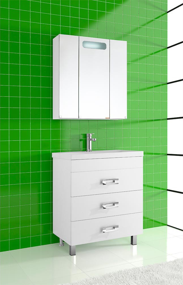 Зеркало-шкаф Vod-Ok Мальта 80, белый 4818 - 2