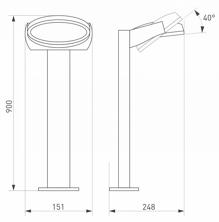 Уличный светодиодный светильник Arlight LGD-Eye-Boll-H900-6W Warm3000 029984 - 4