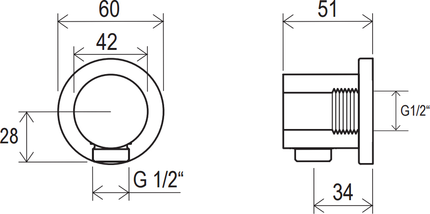 Шланговое подключение Ravak   X07P004 - 3