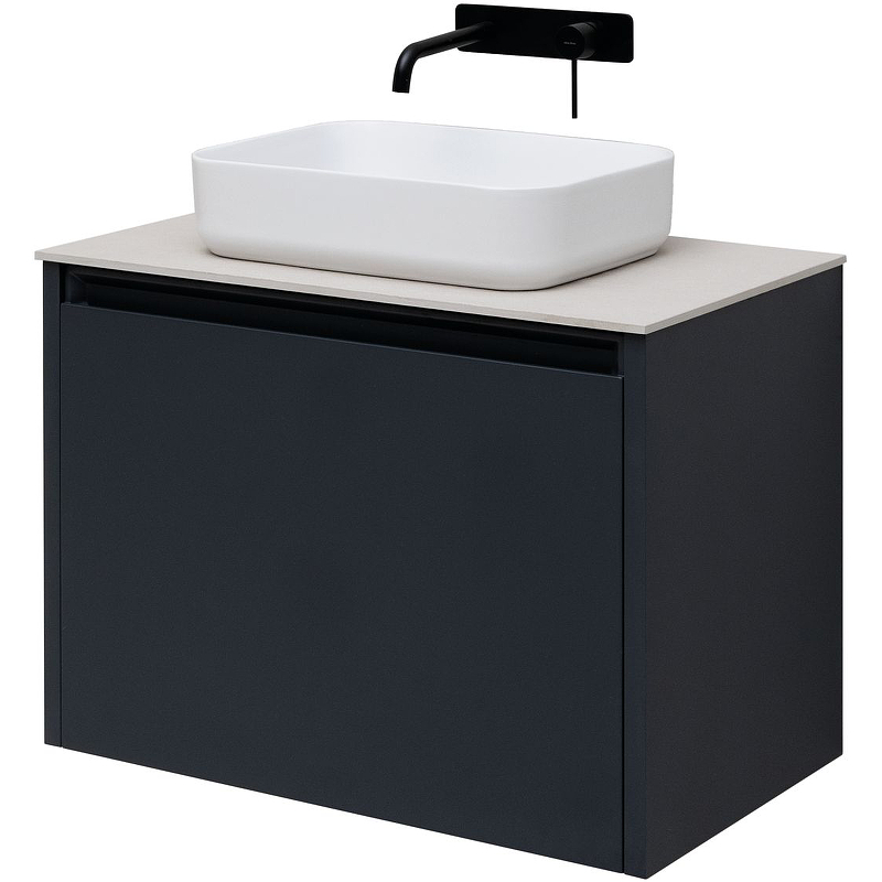 Тумба под раковину Allen Brau Fantasy 80 черный матовый 1.11002.AM - 0