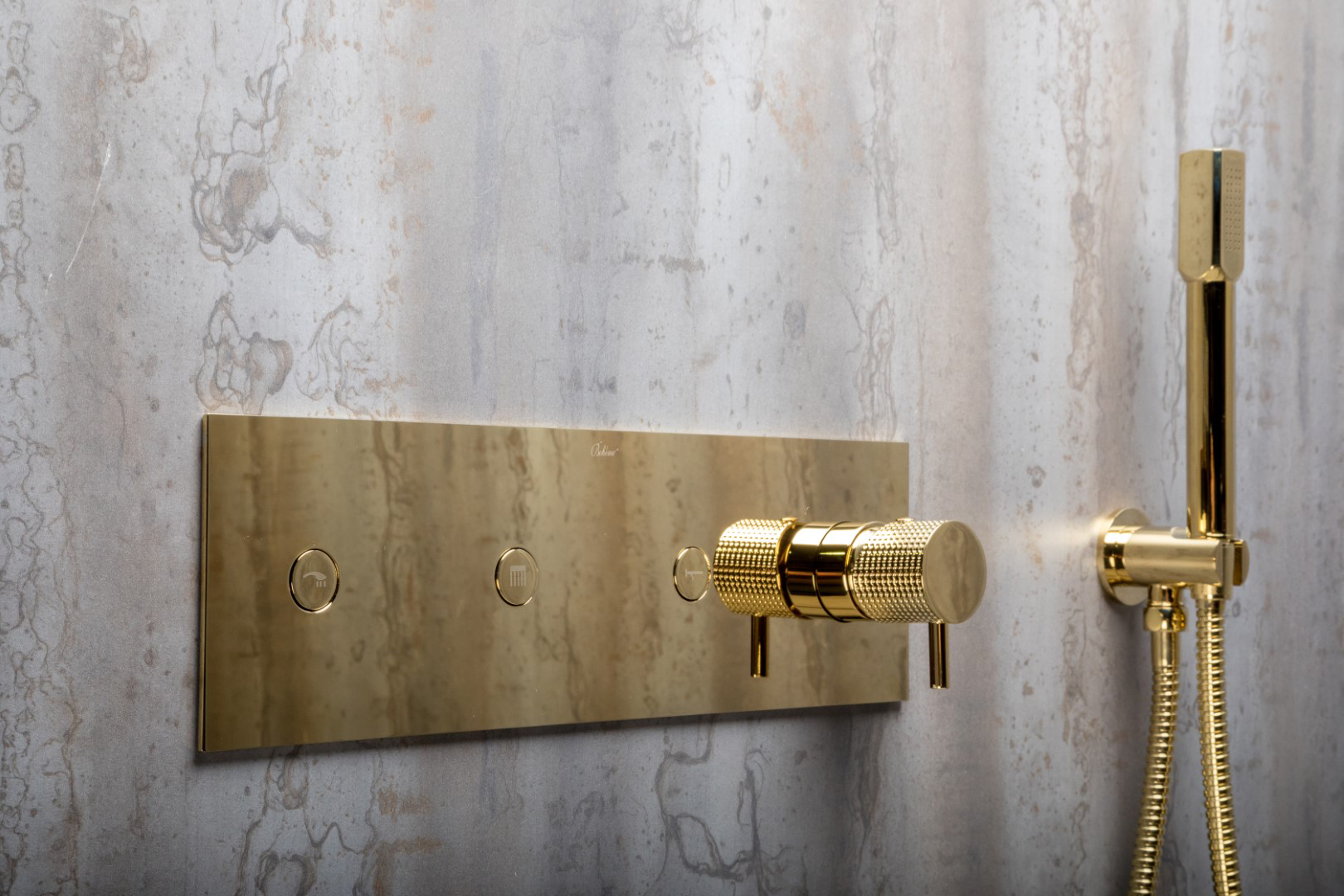 Душевой комплект Boheme Fusion 130-G С ВНУТРЕННЕЙ ЧАСТЬЮ, золото - 2