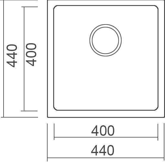 Мойка кухонная Seaman Eco Roma SMR-4444A.A - 1