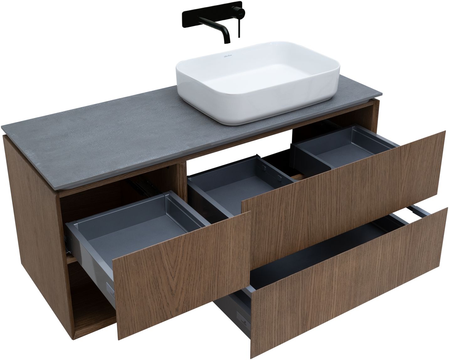 Тумба под раковину Allen Brau Infinity 120 R темное дерево 1.21007.NO - 6
