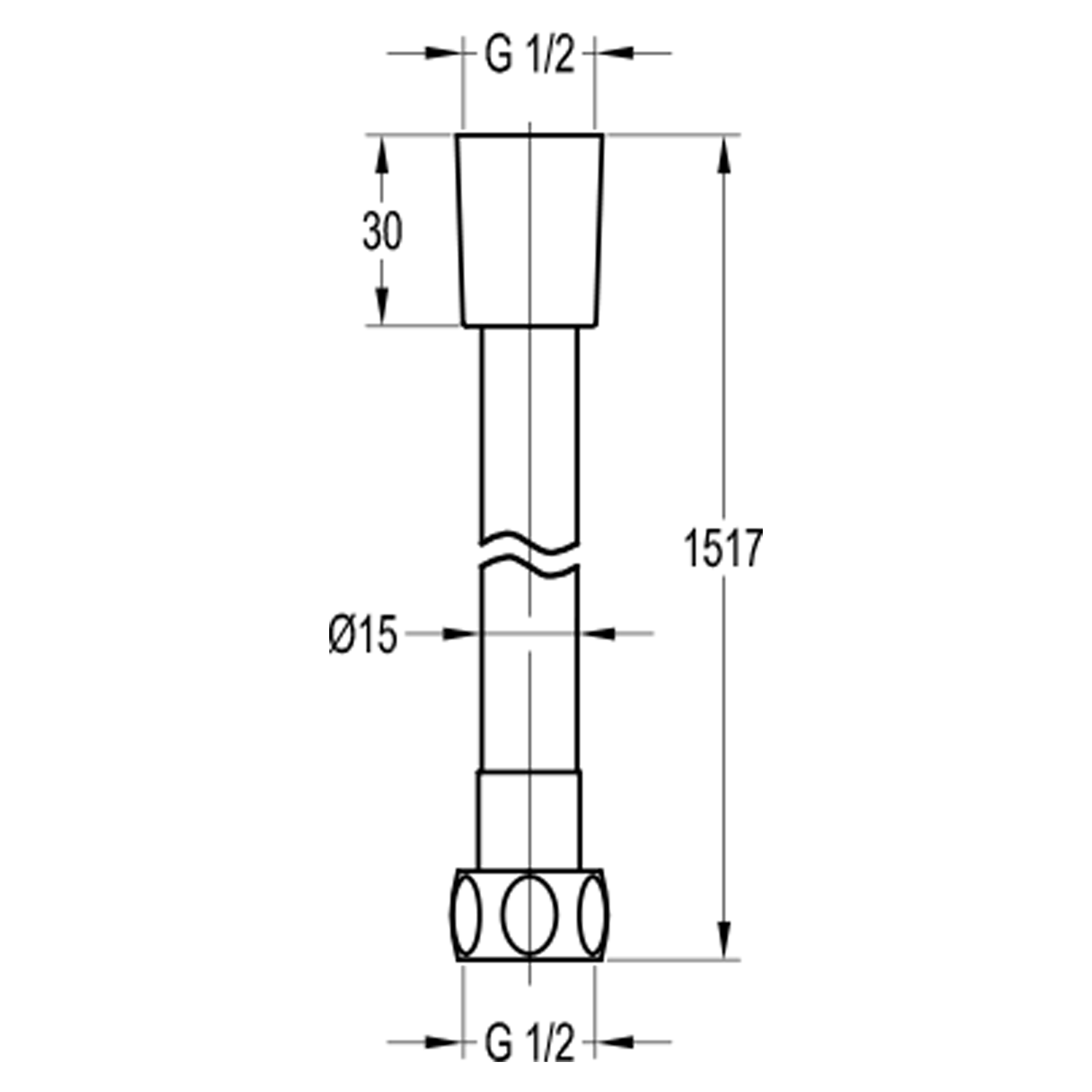 Душевой шланг Swedbe Terracotta Art 150 бронза  2530 - 1