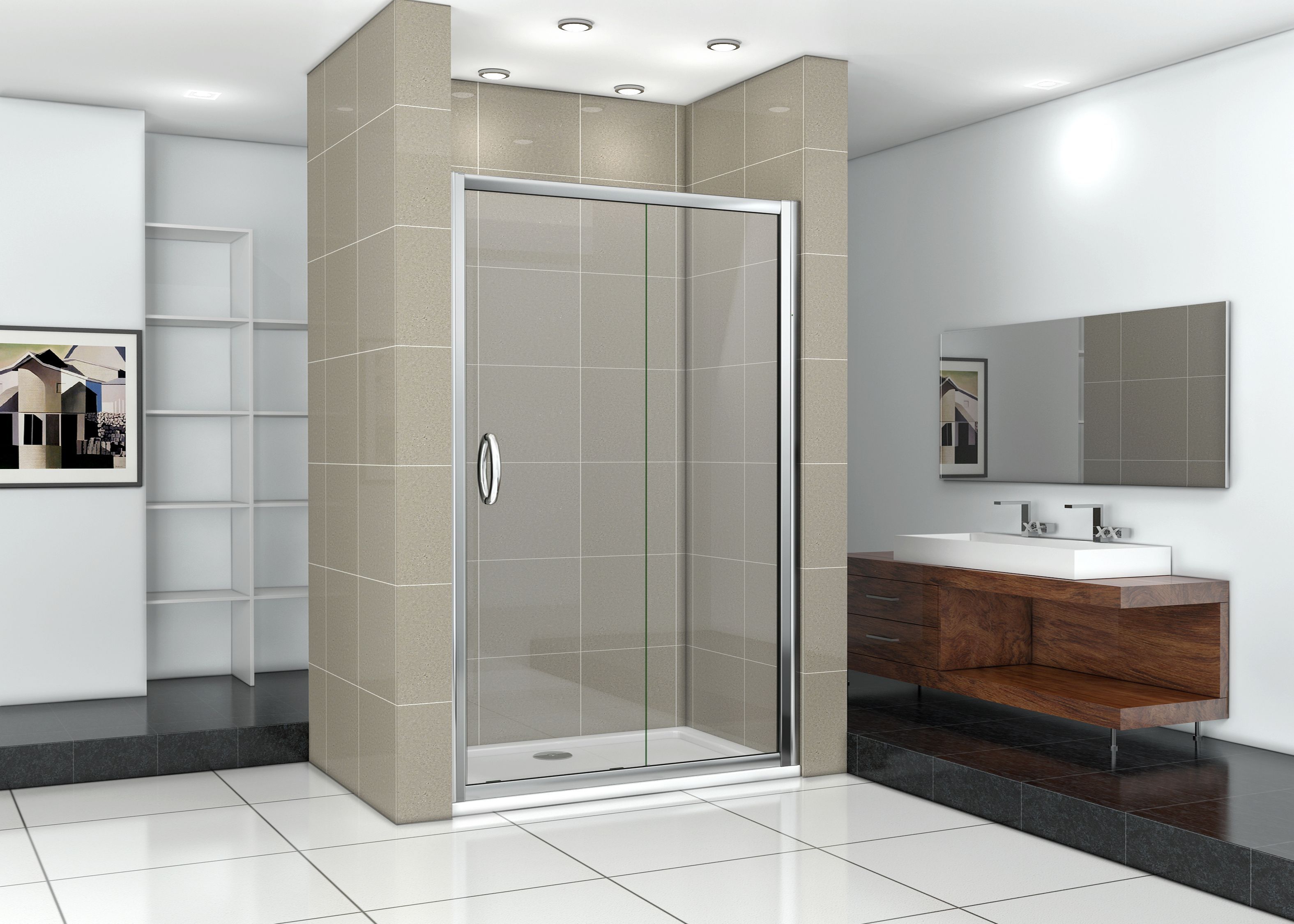 Душевая дверь в нишу Good Door Infinity WTW-140-C-CH ИН00031 - 1