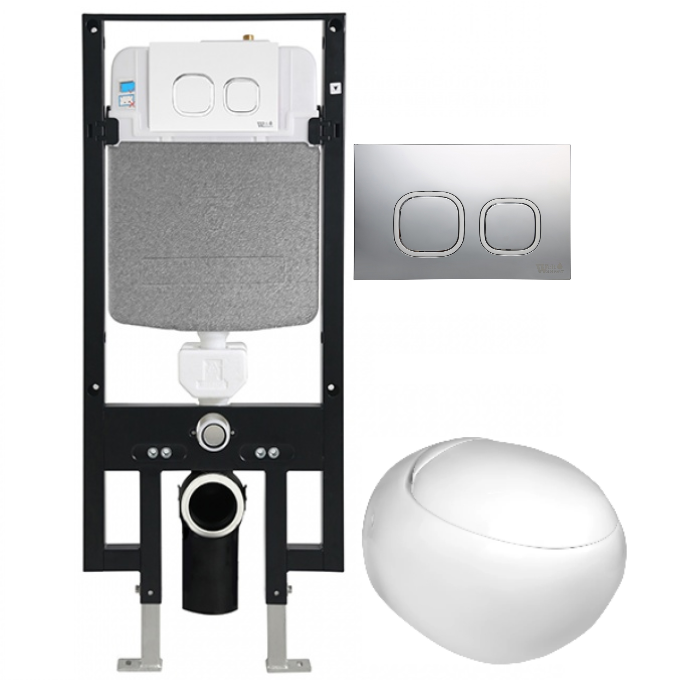 Комплект Weltwasser AMBERG 497 + JECKENBACH 004 GL-WT + AMBERG RD-CR  10000006624 - 0