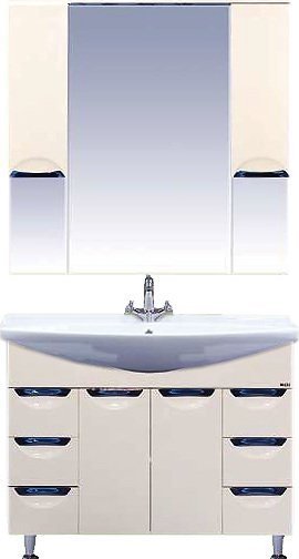 Тумба для комплекта Misty Орхидея 105 бежевая эмаль П-Орх01105-0312Я - 1