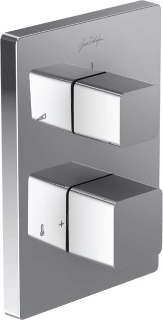 Термостат Jacob Delafon Square E98729-CP для душа - 0