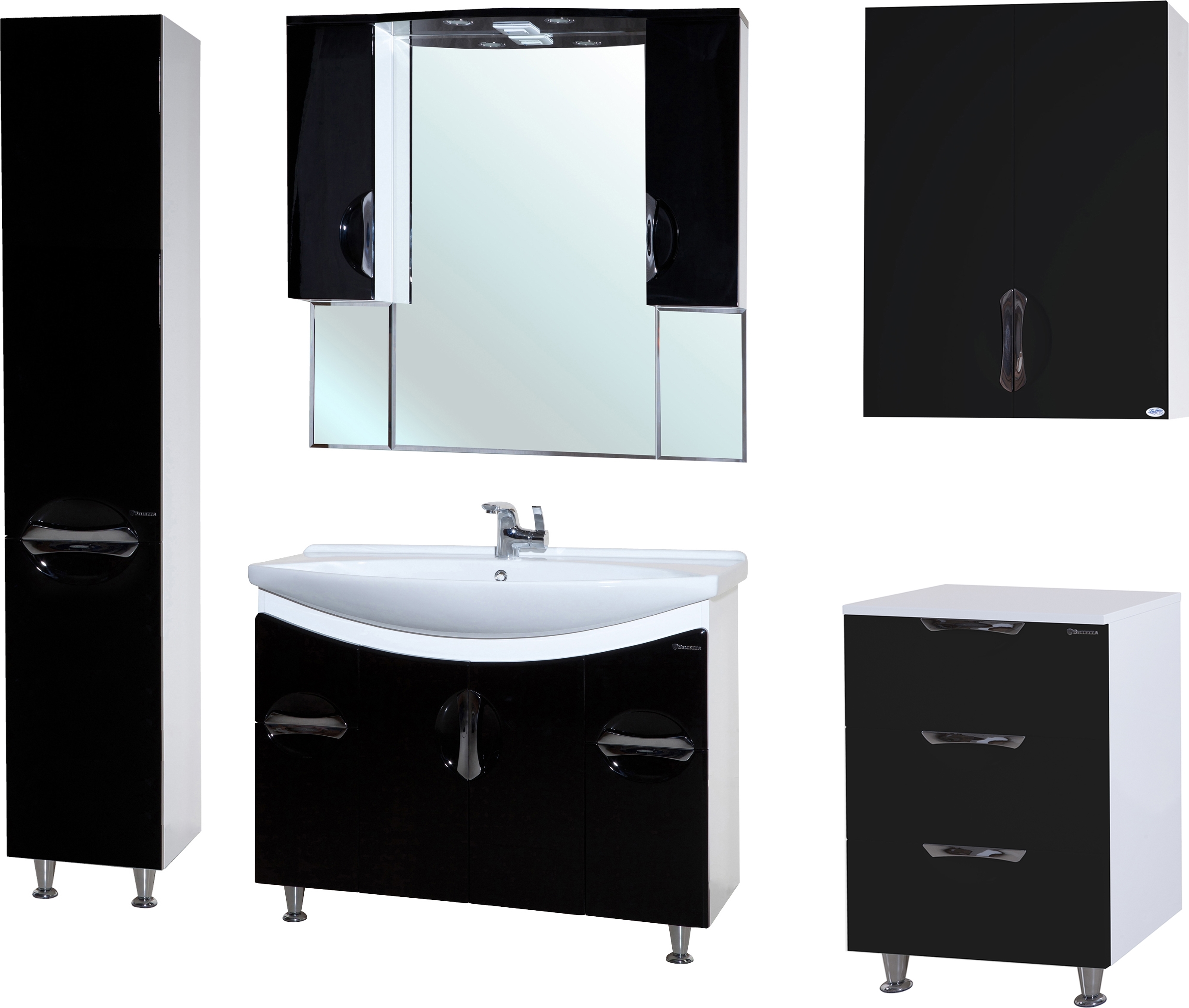 Тумба Bellezza Лагуна 60 черная 4632109140040 - 1