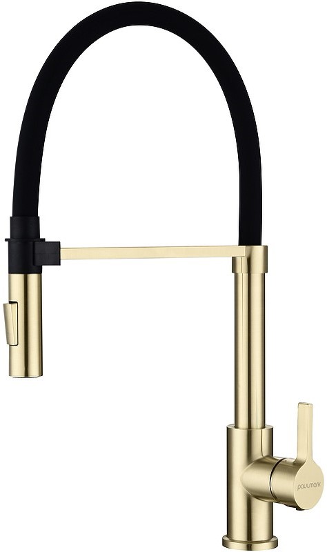 Смеситель для кухни Paulmark Halt светлое брашированное золото Ha214021-SBG - 0